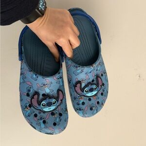 VGUC Disney Stitch Crocs Women’s sz 12